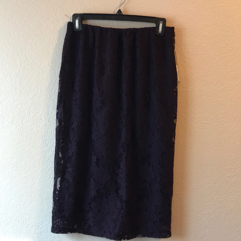 Burgundy Lace Skirt